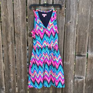 FINAL PRICE!!! Lilly Pulitzer collared rainbow dress sz 0